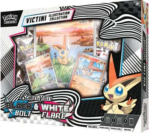 Pokemon - Scarlet & Violet Black Bolt and White Flare Illustration Collection Victini